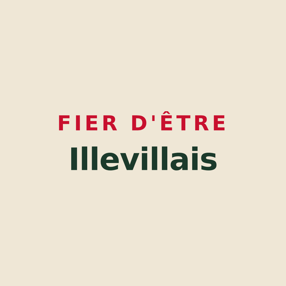 Tote bag « Fier d'être Illevillais » — design pour Illeville-sur-Montfort