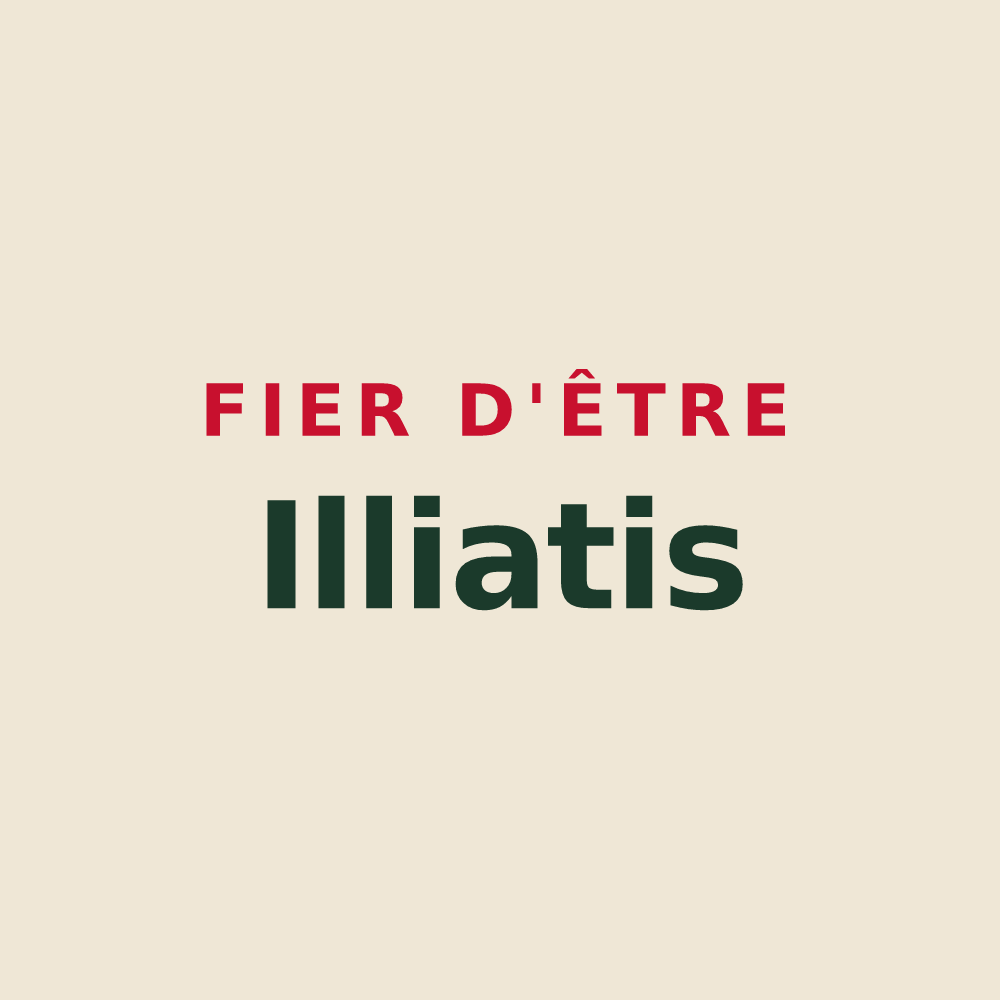 Tote bag « Fier d'être Illiatis » — design pour Illiat