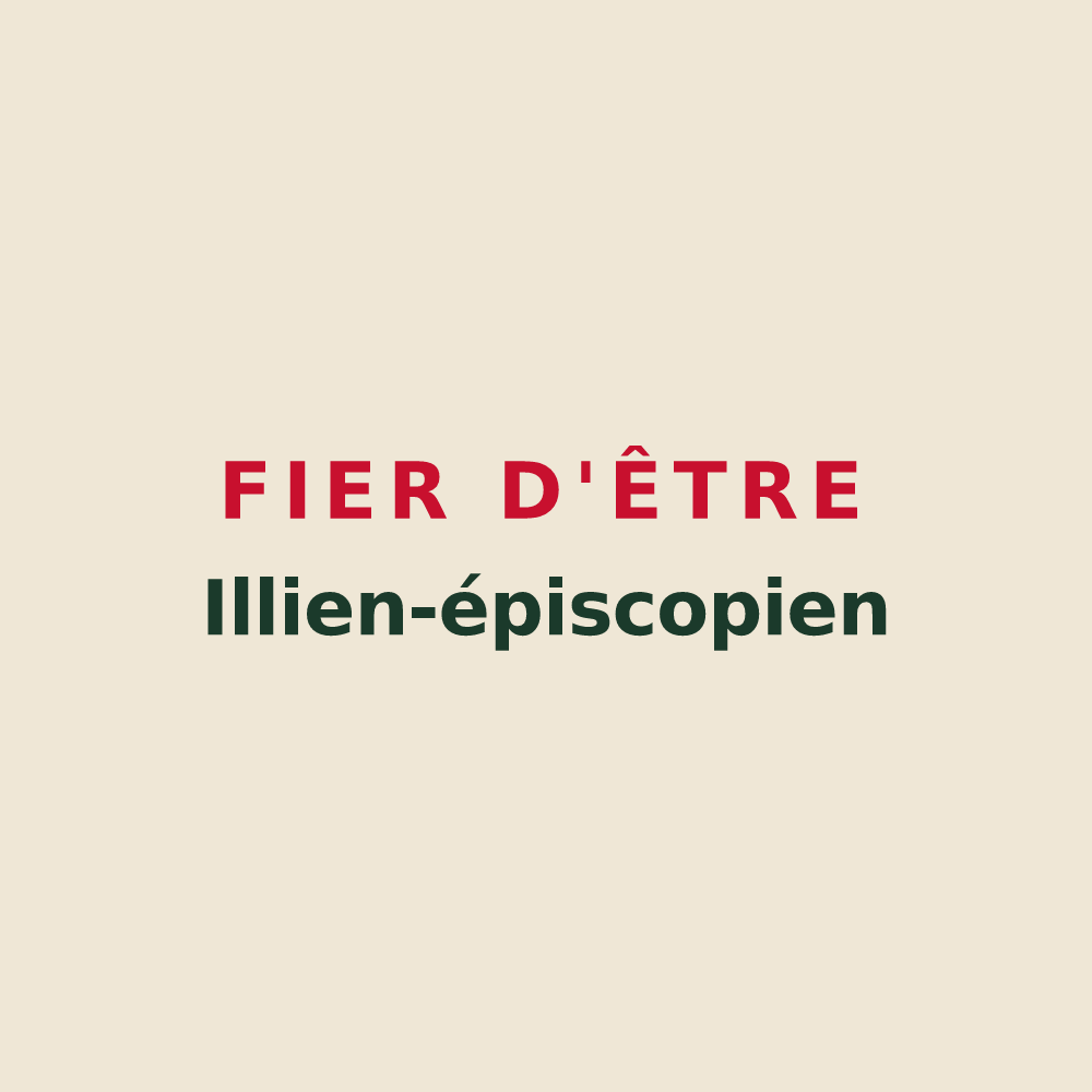 Tote bag « Fier d'être Illien-épiscopien » — design pour Illiers-l'Évêque