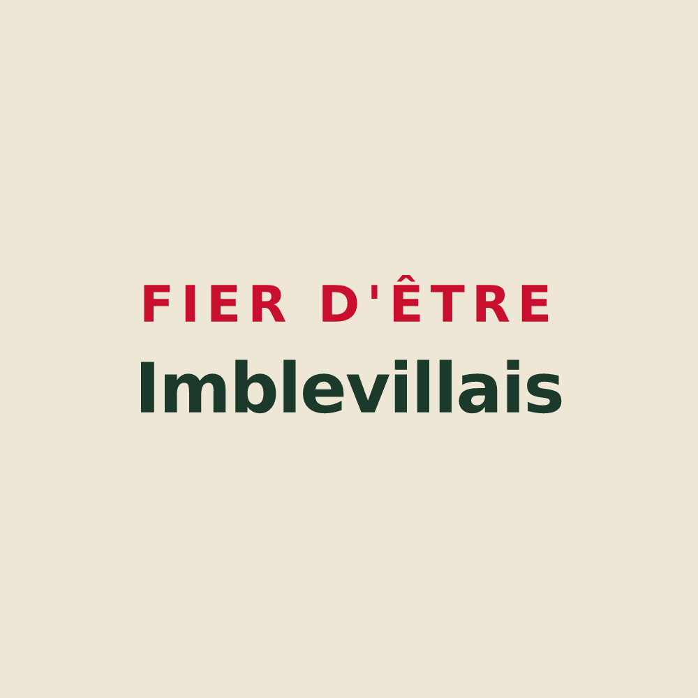Tote bag « Fier d'être Imblevillais » — design pour Imbleville