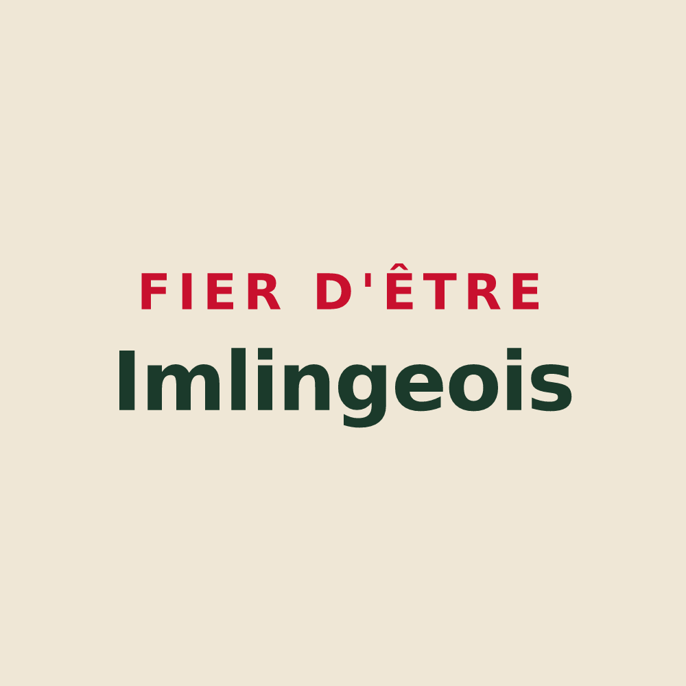 Tote bag « Fier d'être Imlingeois » — design pour Imling