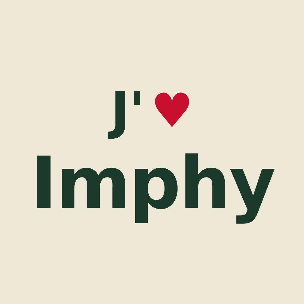 Tote bag personnalisé Imphy — design J'aime Imphy