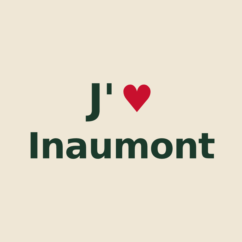 Tote bag personnalisé Inaumont — design J'aime Inaumont