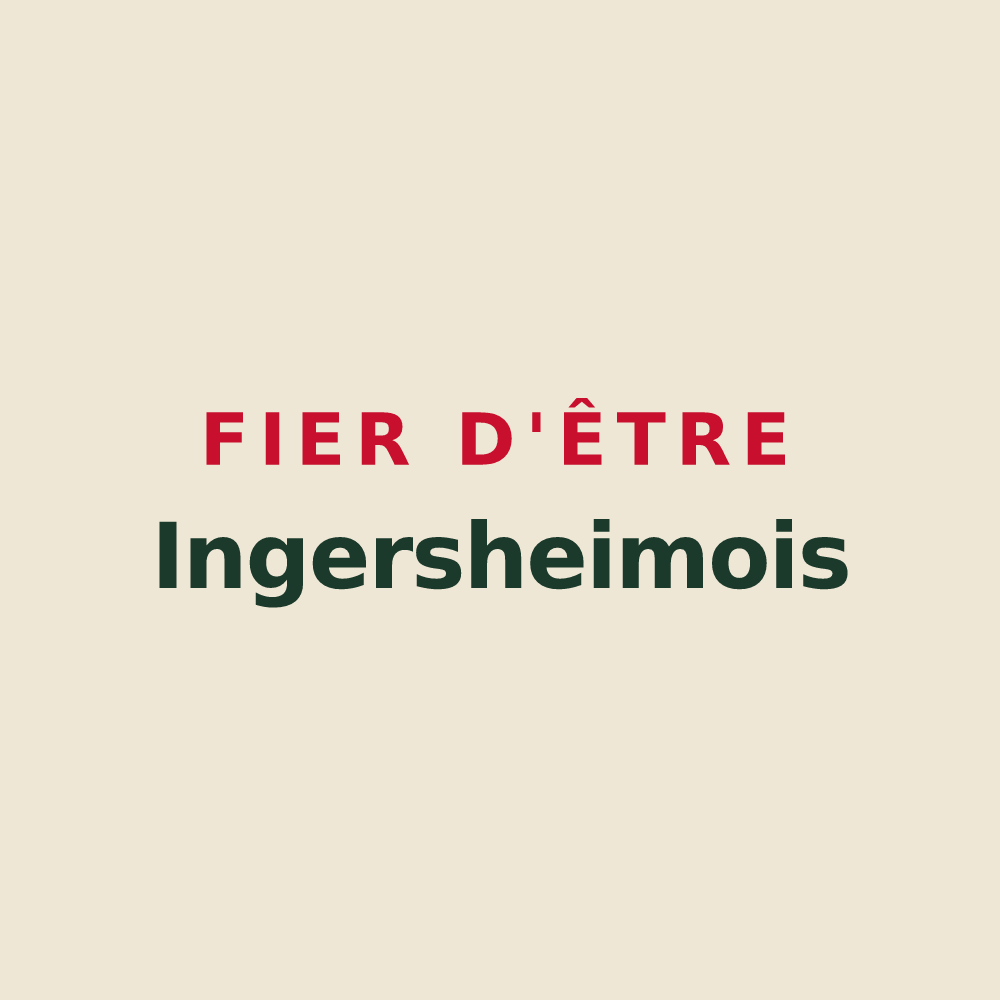Tote bag « Fier d'être Ingersheimois » — design pour Ingersheim