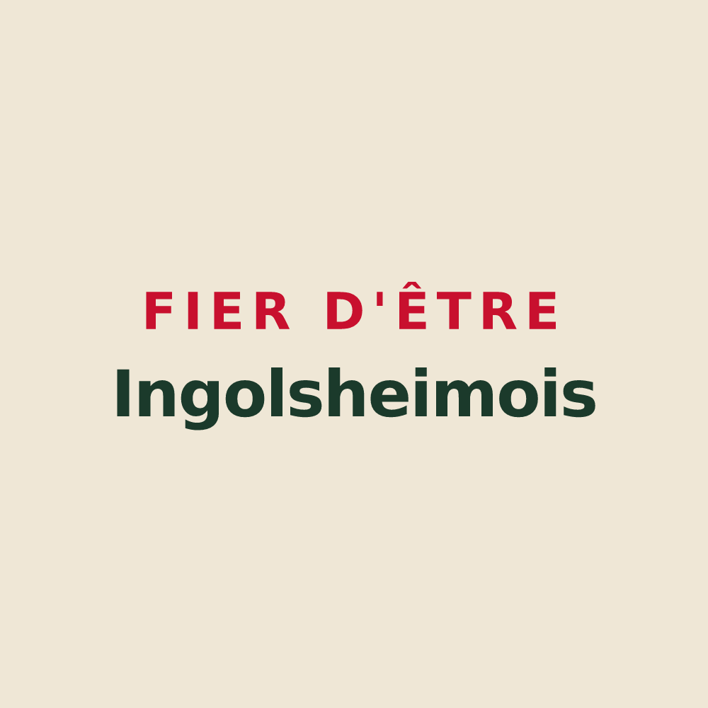 Tote bag « Fier d'être Ingolsheimois » — design pour Ingolsheim