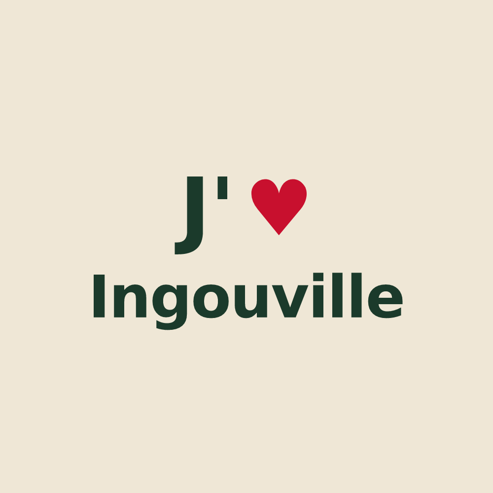 Tote bag personnalisé Ingouville — design J'aime Ingouville