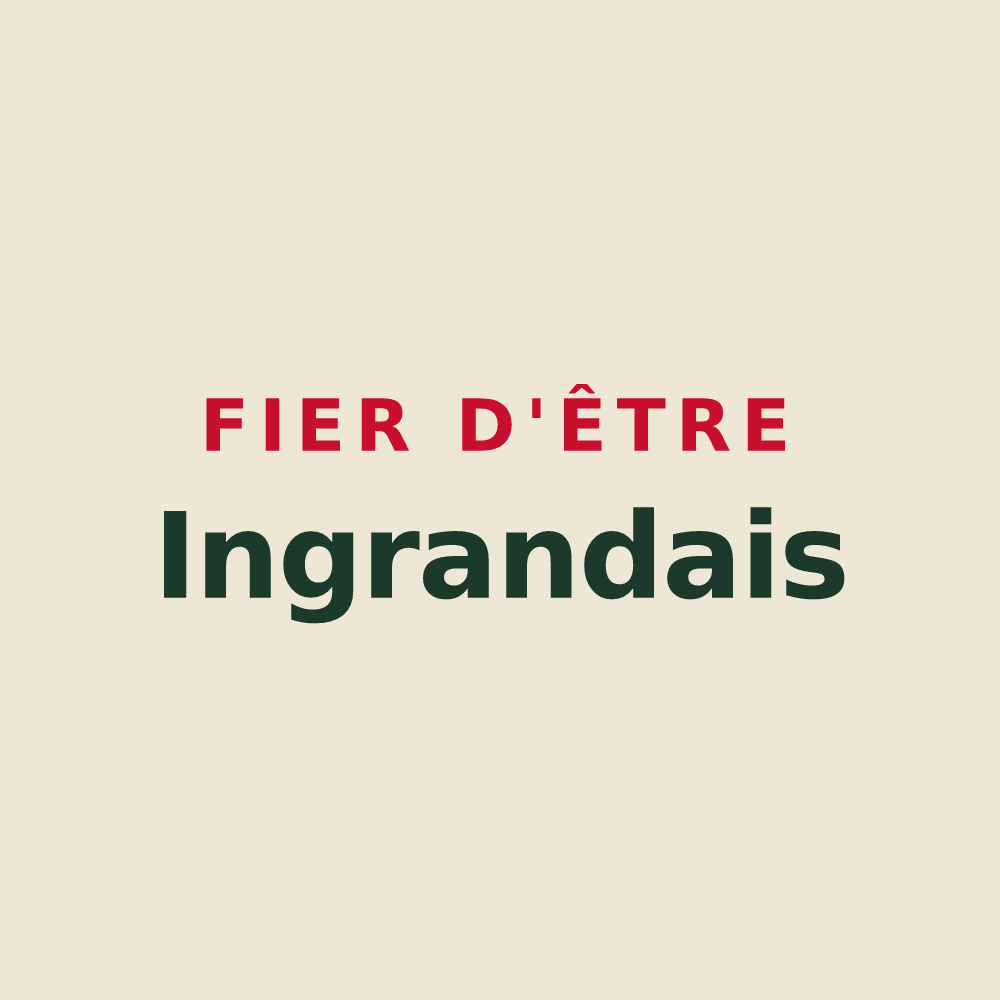 Tote bag « Fier d'être Ingrandais » — design pour Ingrandes