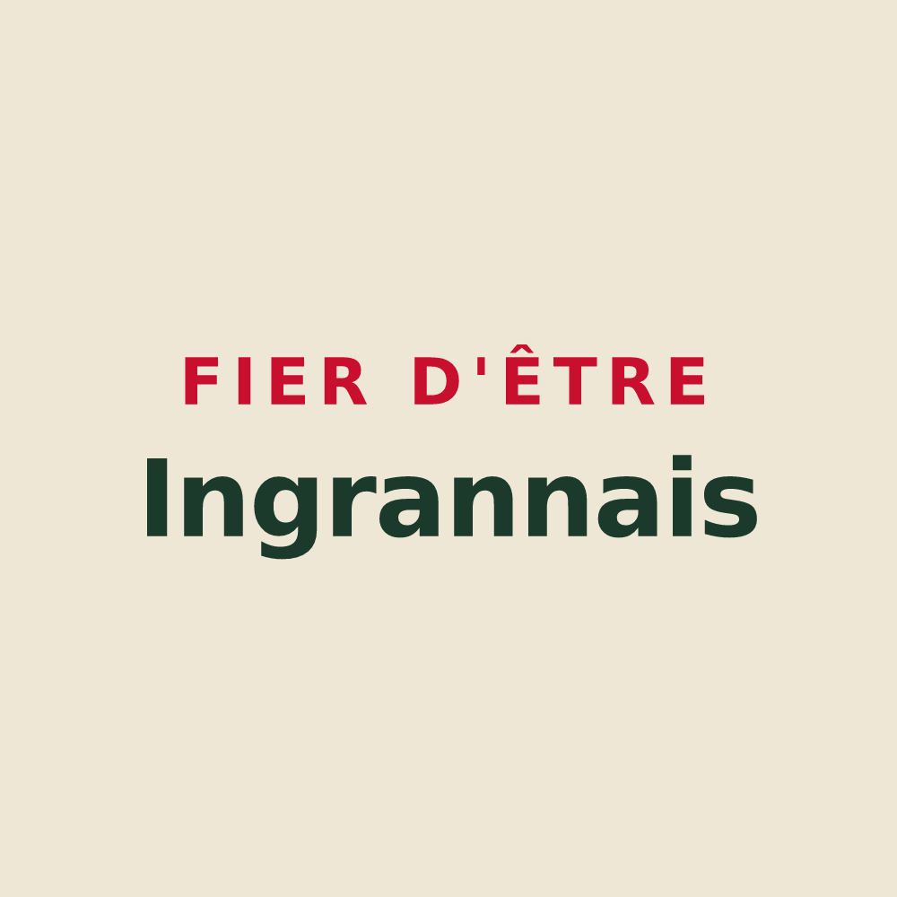 Tote bag « Fier d'être Ingrannais » — design pour Ingrannes