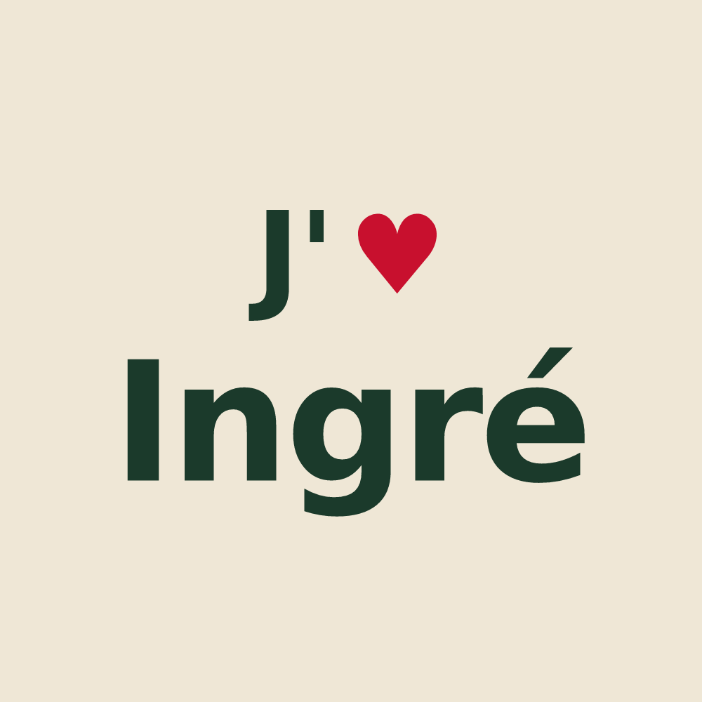 Tote bag personnalisé Ingré — design J'aime Ingré