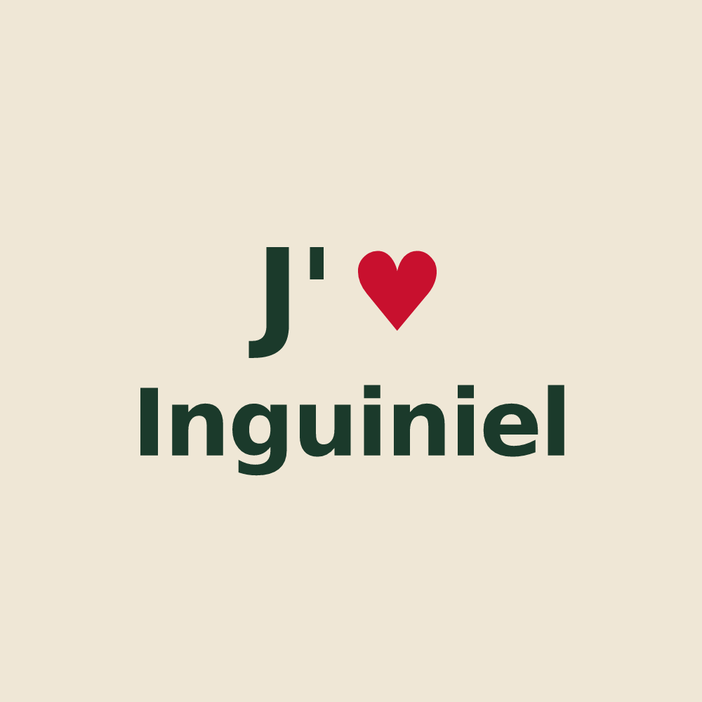 Tote bag personnalisé Inguiniel — design J'aime Inguiniel