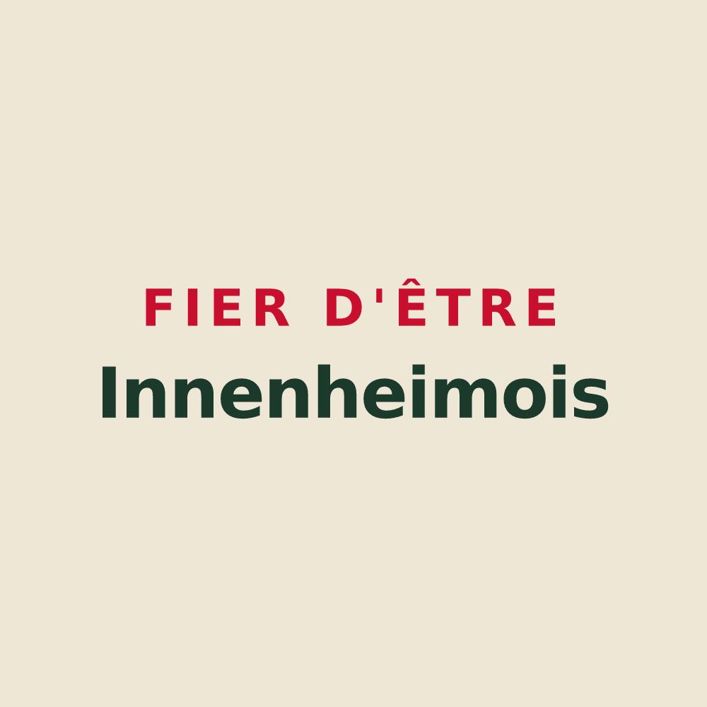 Tote bag « Fier d'être Innenheimois » — design pour Innenheim