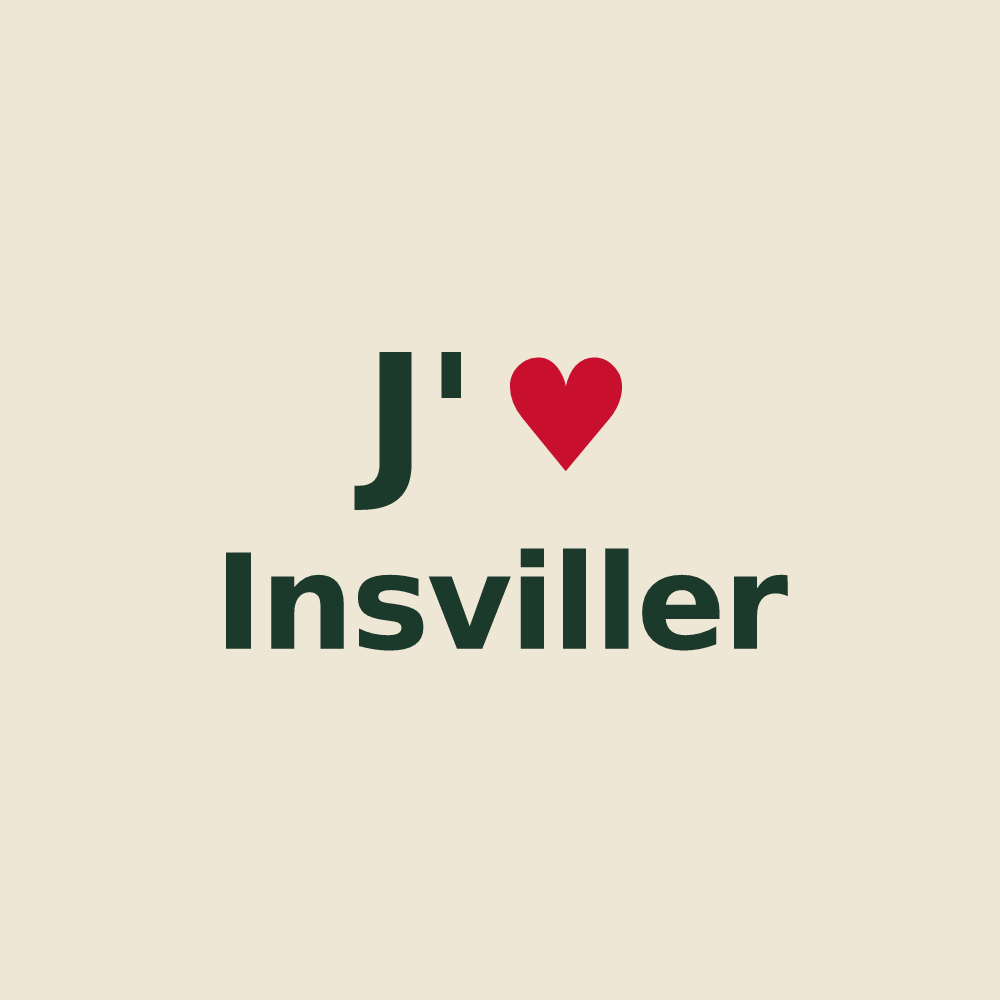 Tote bag personnalisé Insviller — design J'aime Insviller