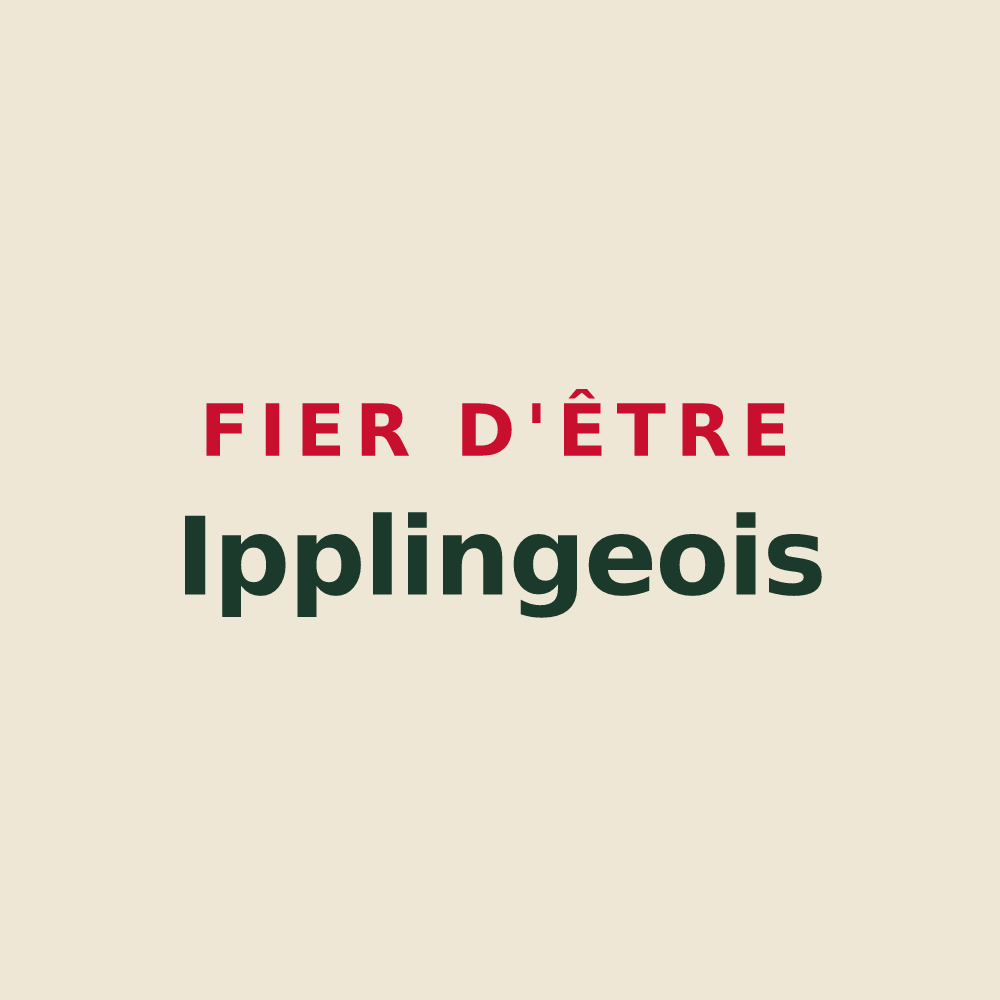 Tote bag « Fier d'être Ipplingeois » — design pour Ippling
