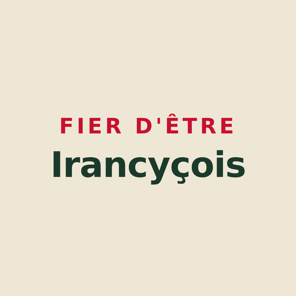 Tote bag « Fier d'être Irancyçois » — design pour Irancy