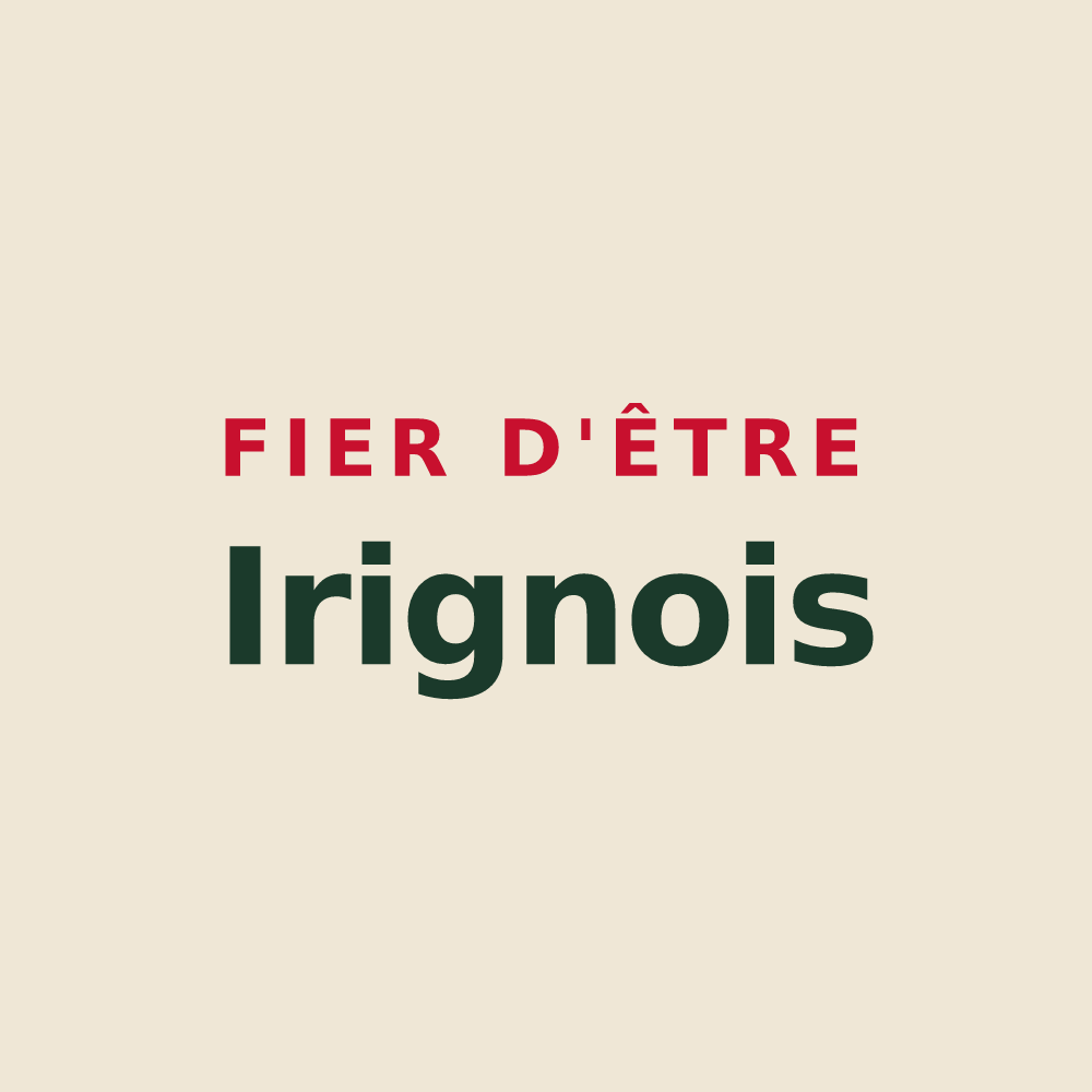 Tote bag « Fier d'être Irignois » — design pour Irigny