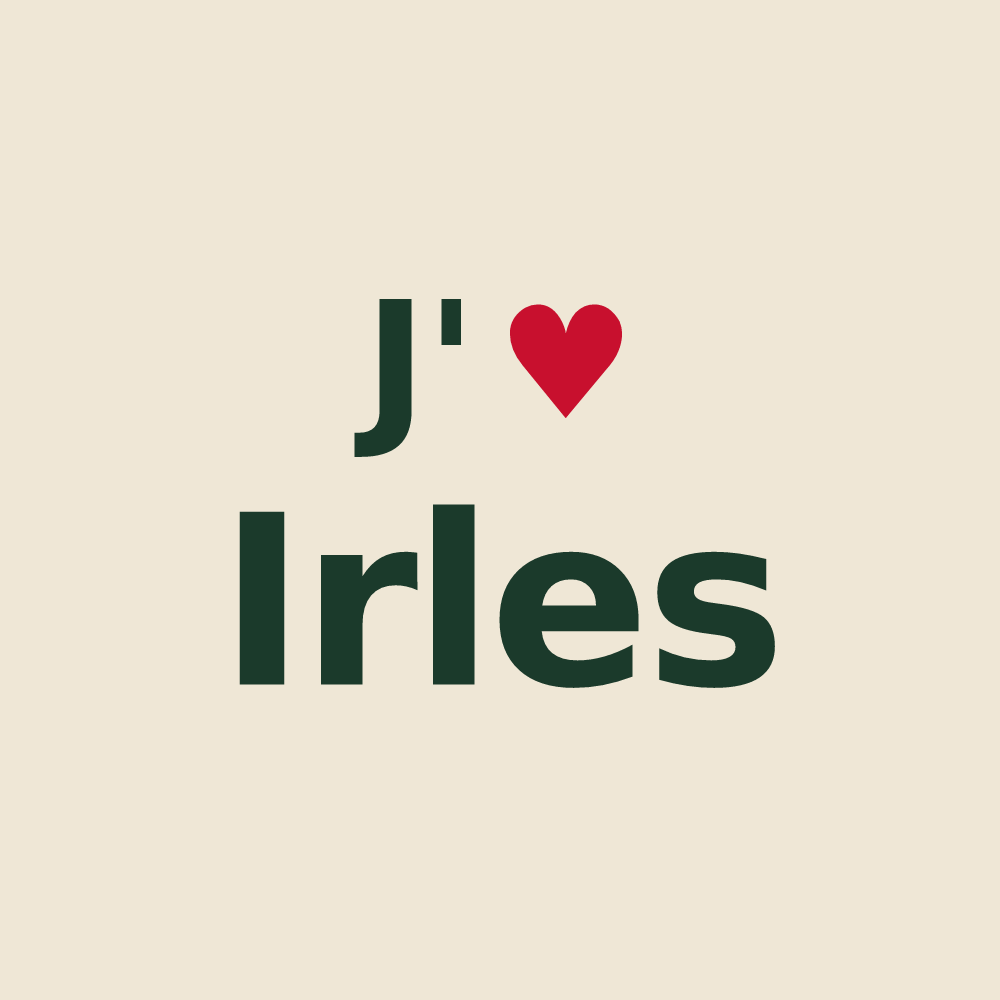 Tote bag personnalisé Irles — design J'aime Irles