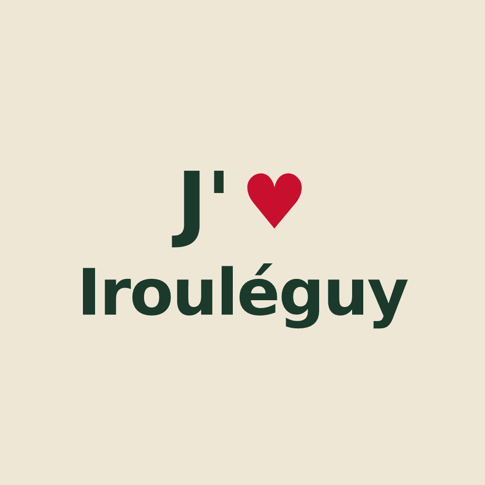 Tote bag personnalisé Irouléguy — design J'aime Irouléguy