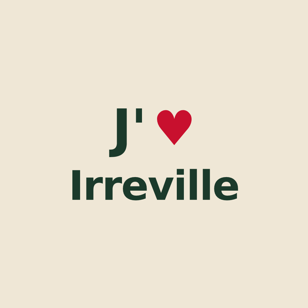 Tote bag personnalisé Irreville — design J'aime Irreville