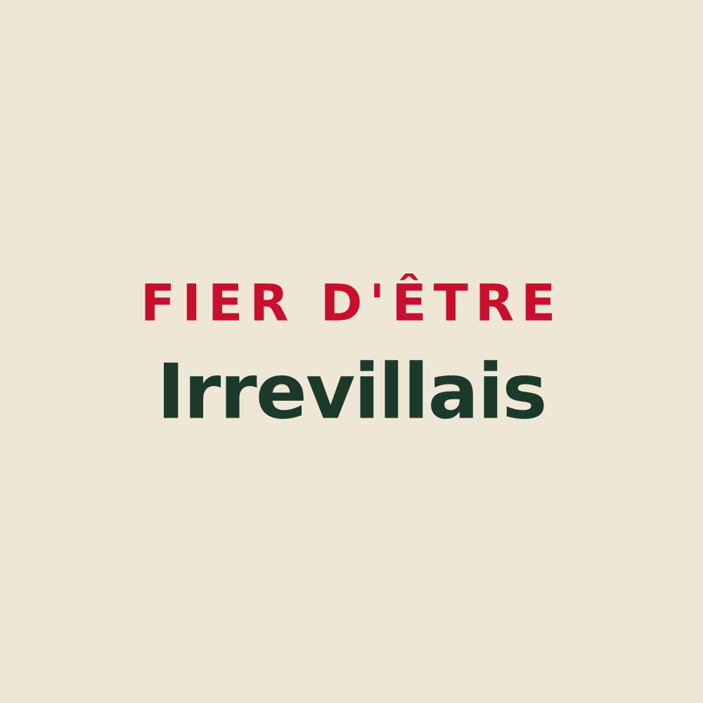 Tote bag « Fier d'être Irrevillais » — design pour Irreville