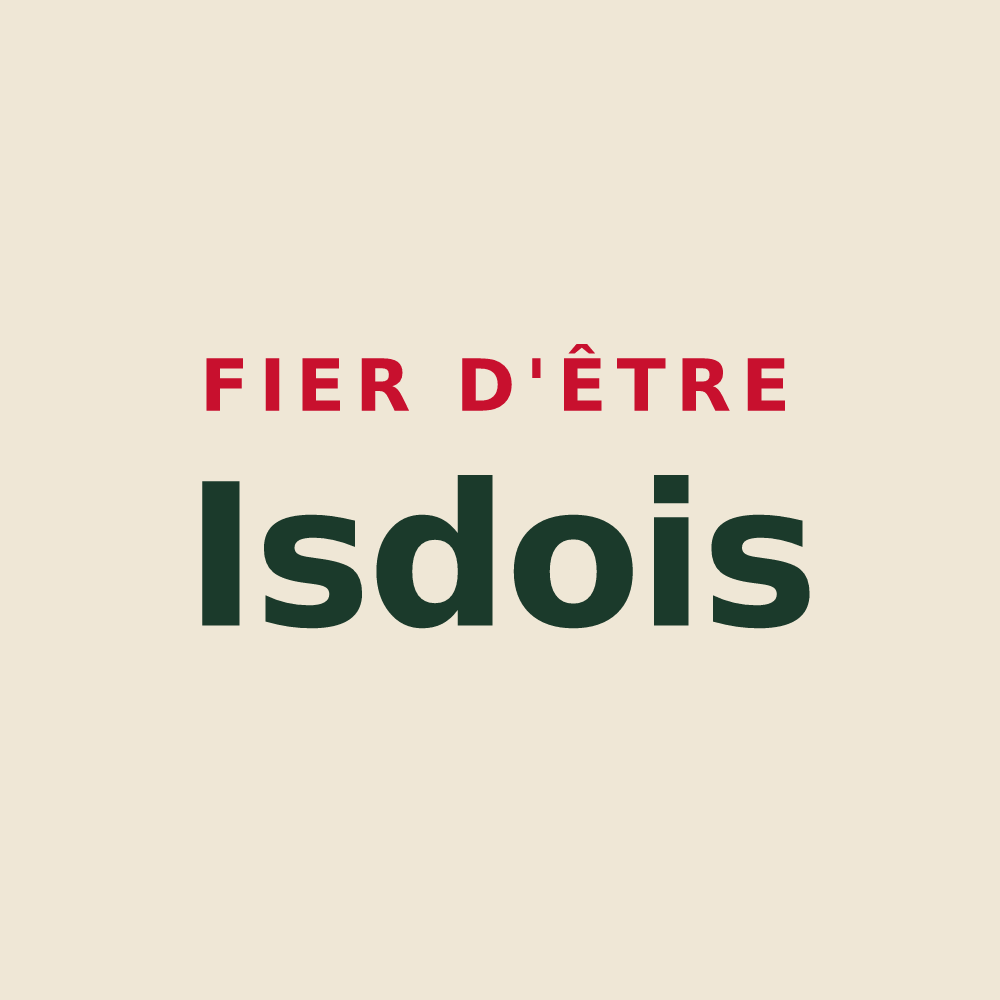 Tote bag « Fier d'être Isdois » — design pour Isdes