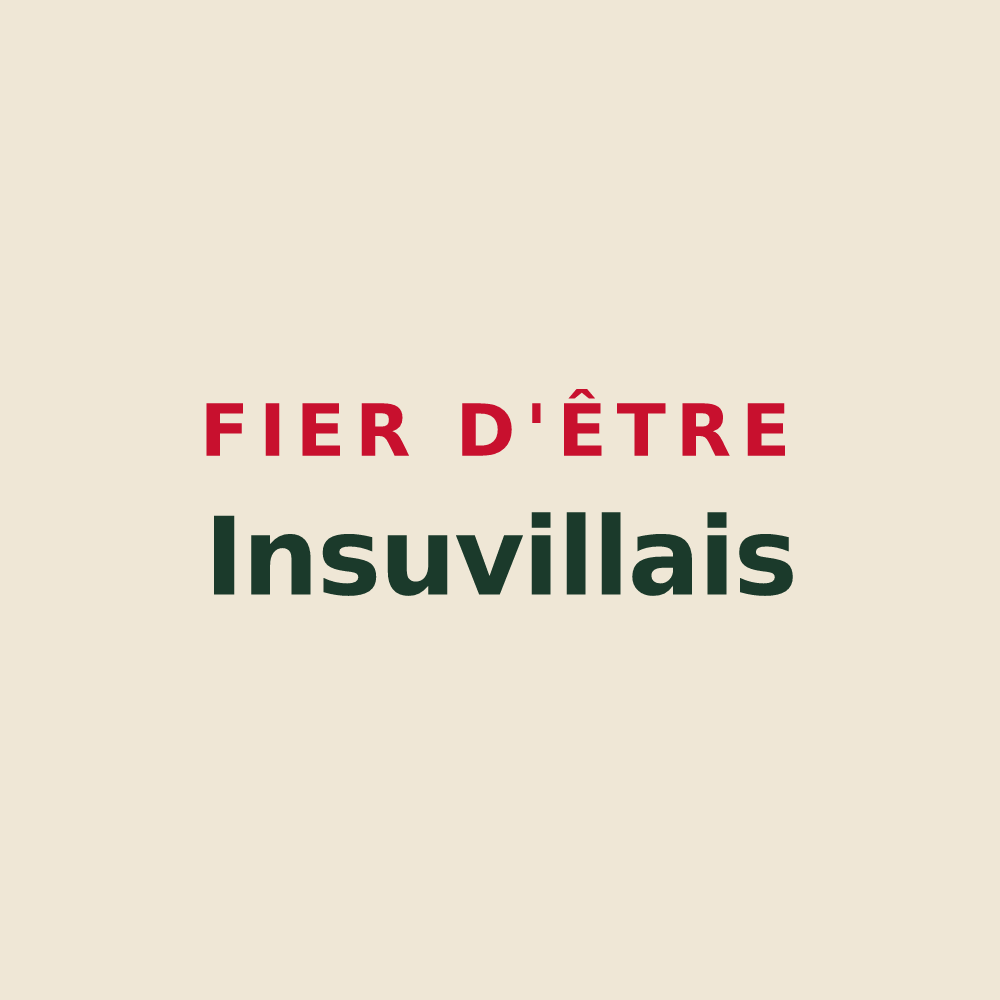 Tote bag « Fier d'être Insuvillais » — design pour Isles-lès-Villenoy