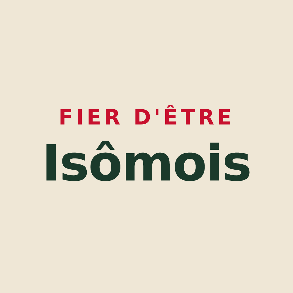 Tote bag « Fier d'être Isômois » — design pour Isômes
