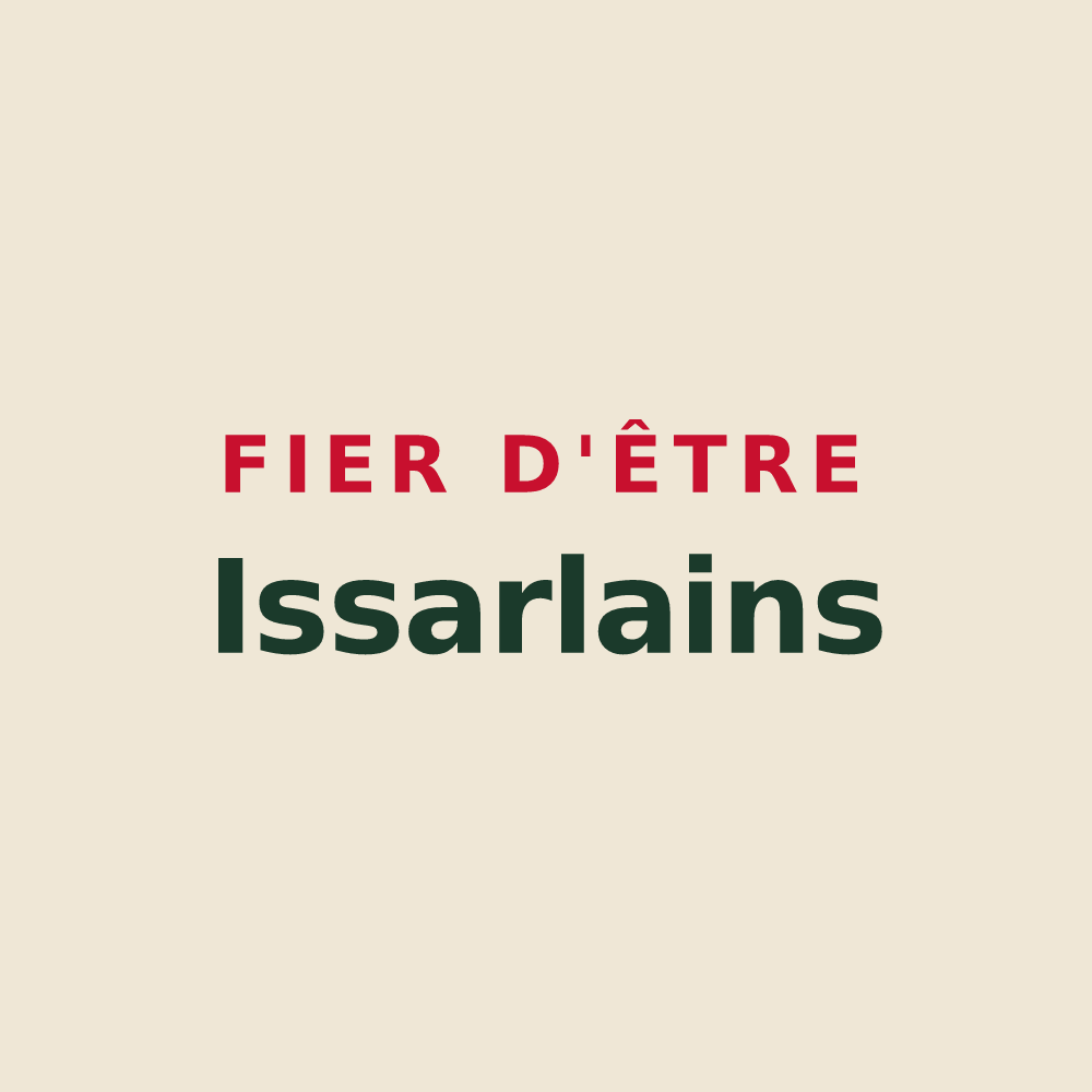 Tote bag « Fier d'être Issarlains » — design pour Issarlès