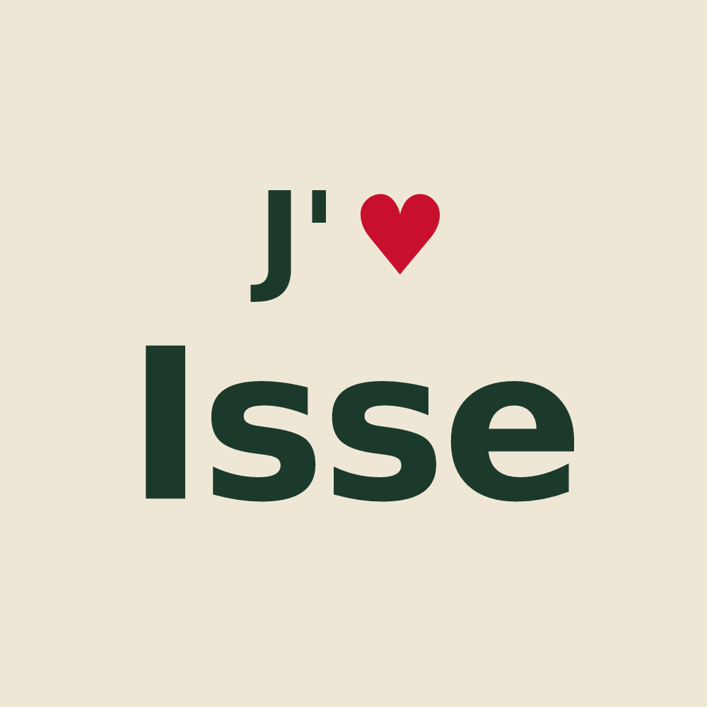 Tote bag personnalisé Isse — design J'aime Isse