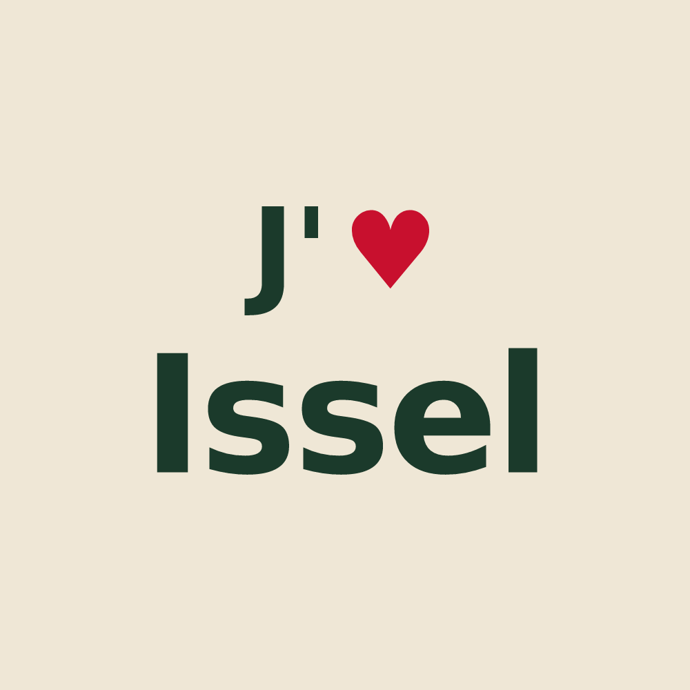 Tote bag personnalisé Issel — design J'aime Issel