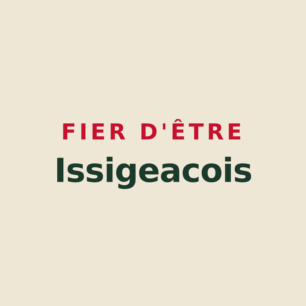 Tote bag « Fier d'être Issigeacois » — design pour Issigeac