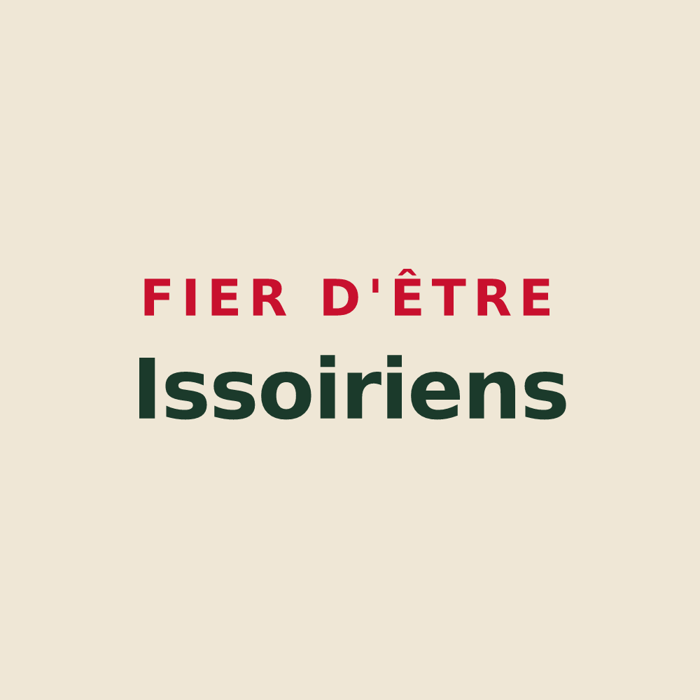 Tote bag « Fier d'être Issoiriens » — design pour Issoire