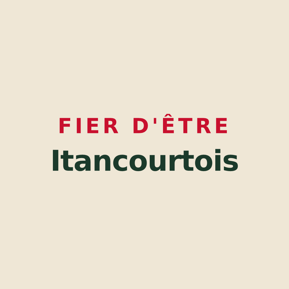 Tote bag « Fier d'être Itancourtois » — design pour Itancourt