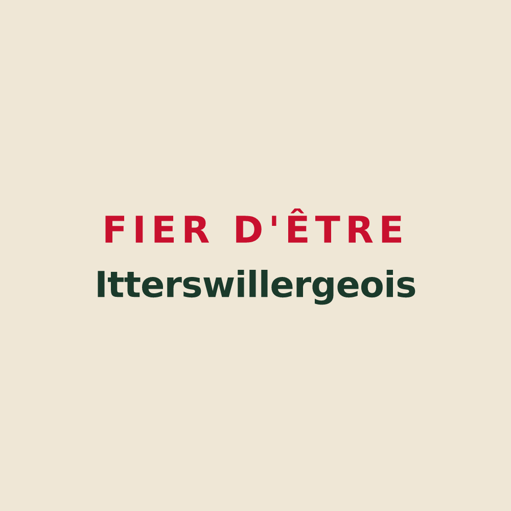 Tote bag « Fier d'être Itterswillergeois » — design pour Itterswiller