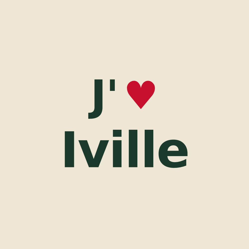 Tote bag personnalisé Iville — design J'aime Iville