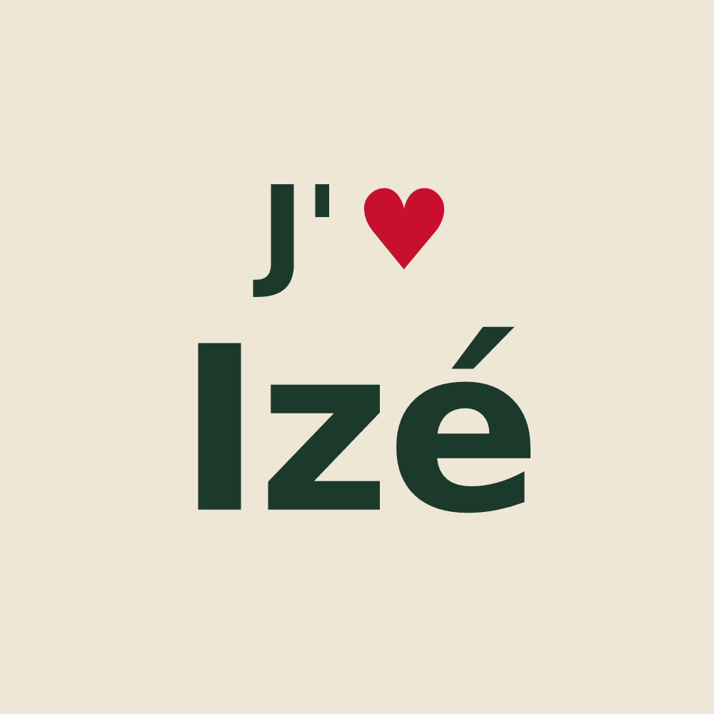 Tote bag personnalisé Izé — design J'aime Izé