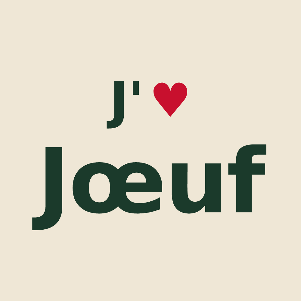 Tote bag personnalisé Jœuf — design J'aime Jœuf