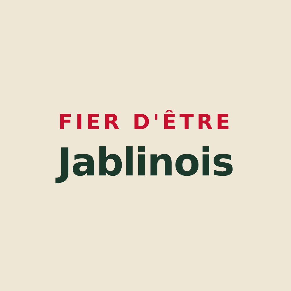 Tote bag « Fier d'être Jablinois » — design pour Jablines