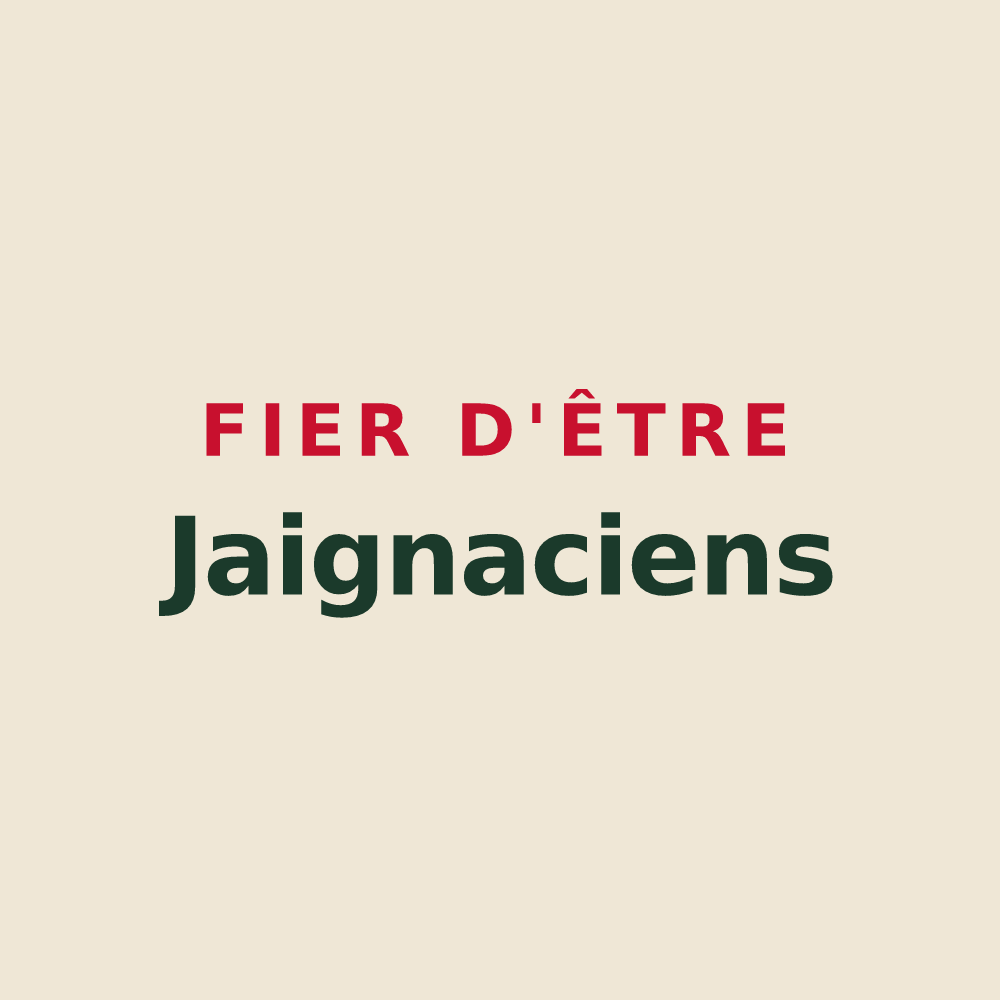 Tote bag « Fier d'être Jaignaciens » — design pour Jaignes