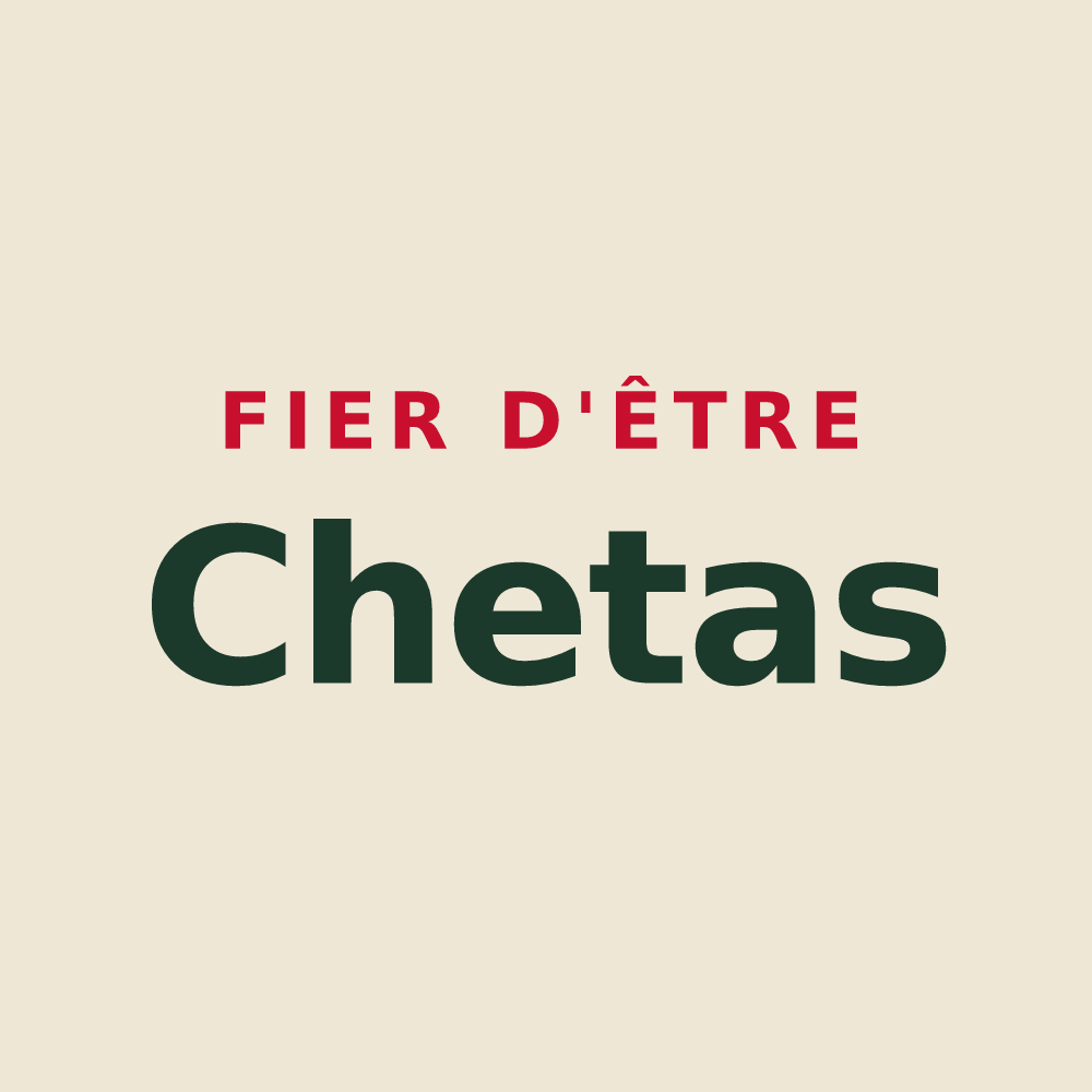 Tote bag « Fier d'être Chetas » — design pour Jainvillotte