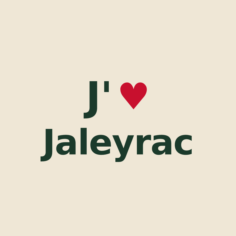 Tote bag personnalisé Jaleyrac — design J'aime Jaleyrac