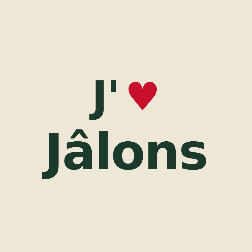 Tote bag personnalisé Jâlons — design J'aime Jâlons