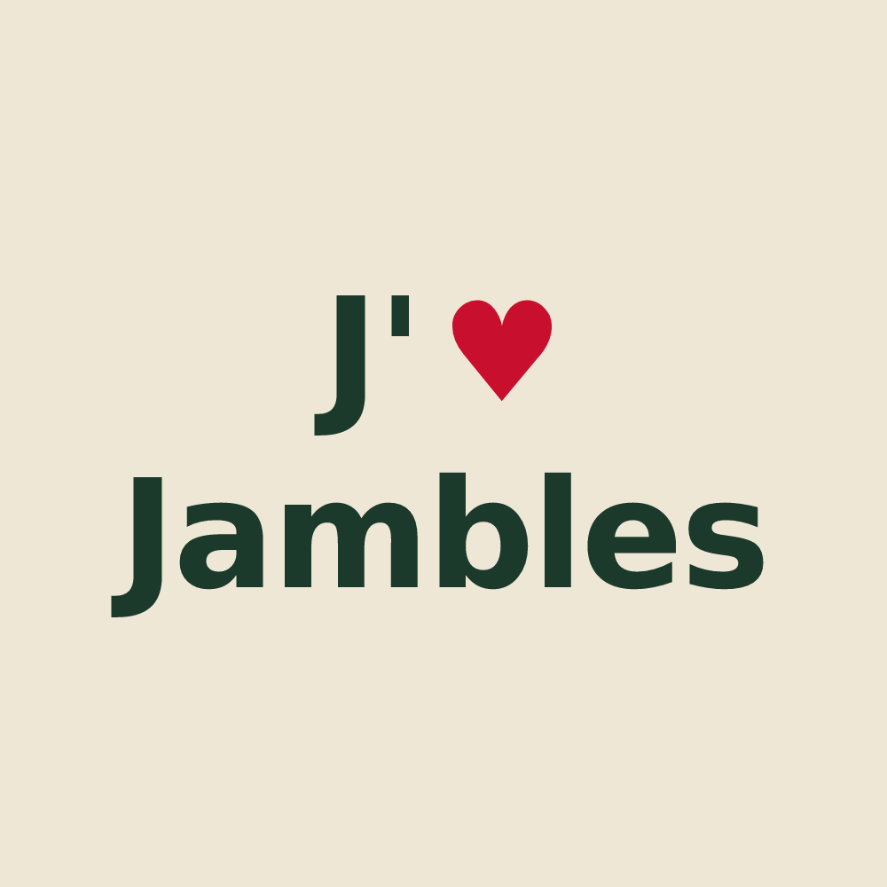 Tote bag personnalisé Jambles — design J'aime Jambles