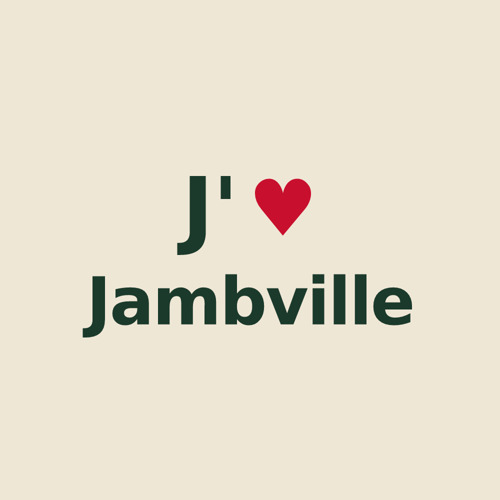 Tote bag personnalisé Jambville — design J'aime Jambville