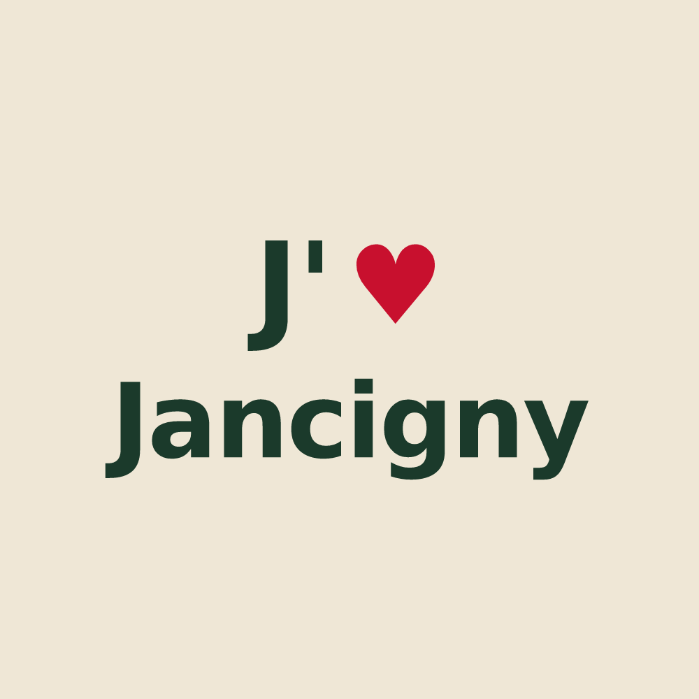 Tote bag personnalisé Jancigny — design J'aime Jancigny