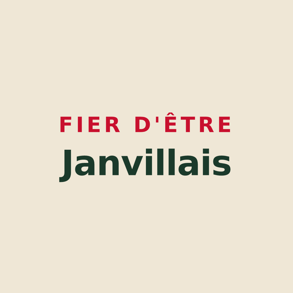 Tote bag « Fier d'être Janvillais » — design pour Janville