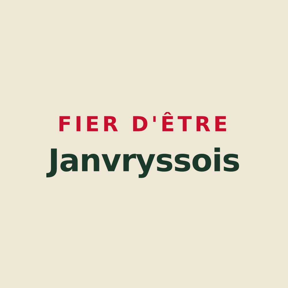 Tote bag « Fier d'être Janvryssois » — design pour Janvry