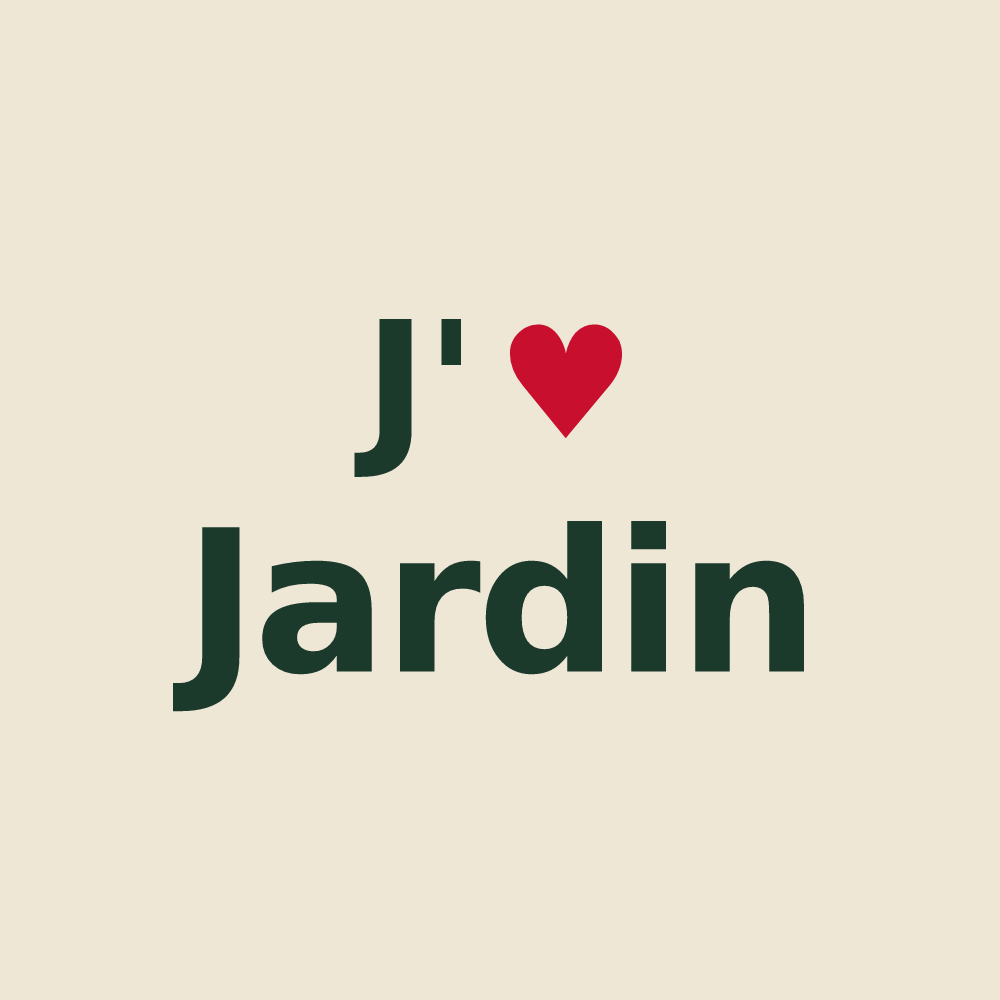 Tote bag personnalisé Jardin — design J'aime Jardin