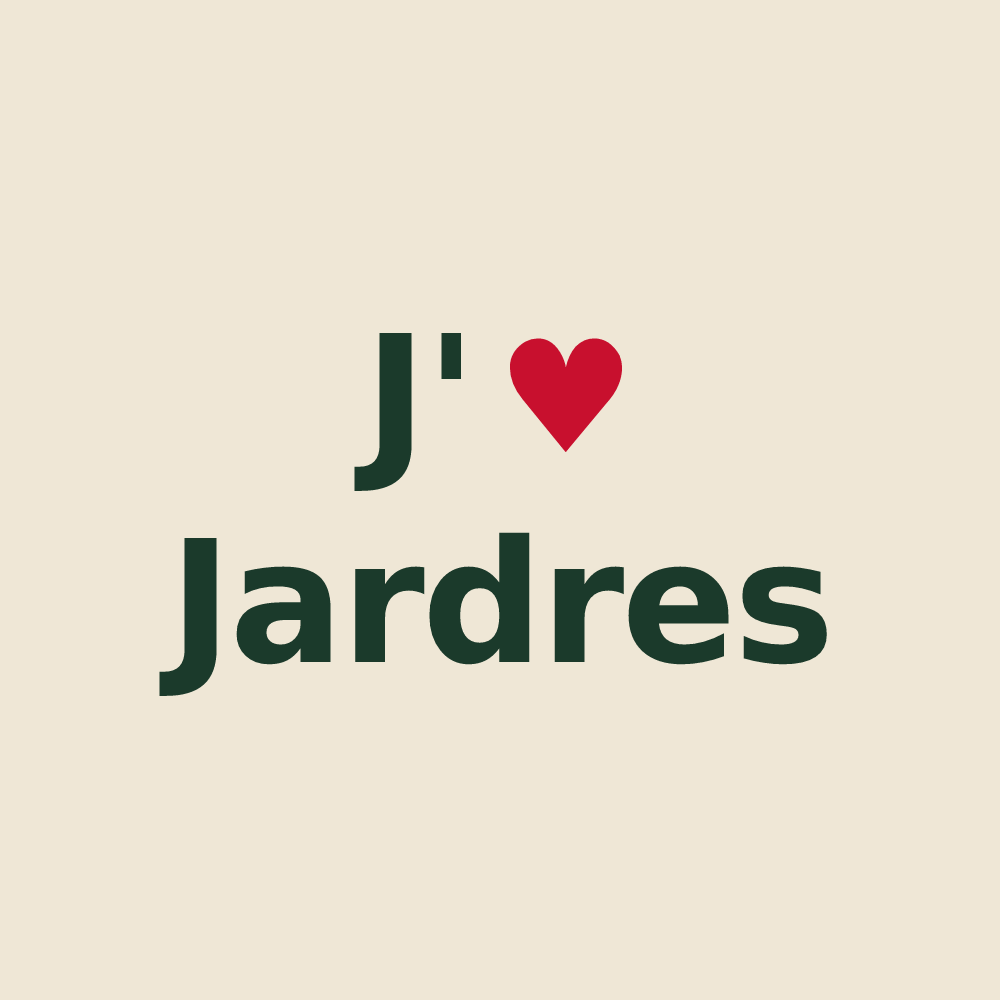 Tote bag personnalisé Jardres — design J'aime Jardres