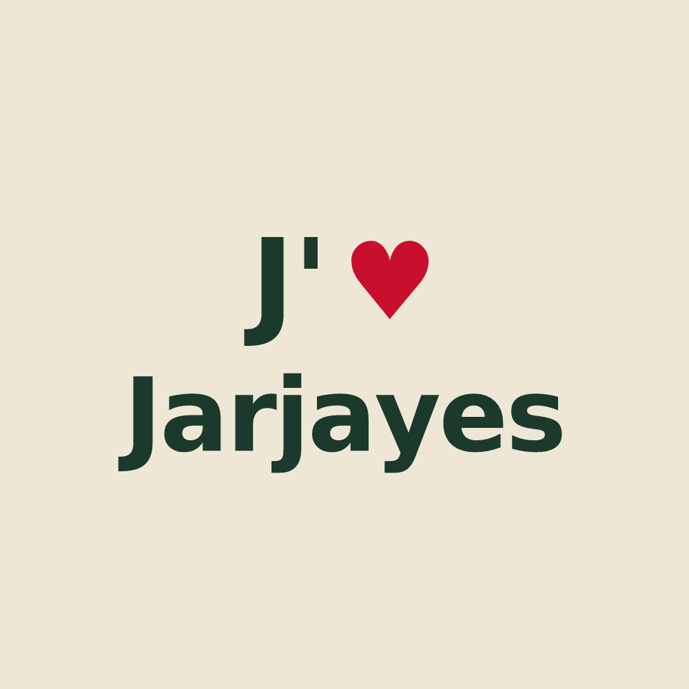 Tote bag personnalisé Jarjayes — design J'aime Jarjayes