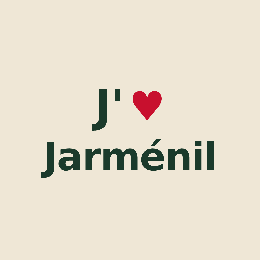 Tote bag personnalisé Jarménil — design J'aime Jarménil